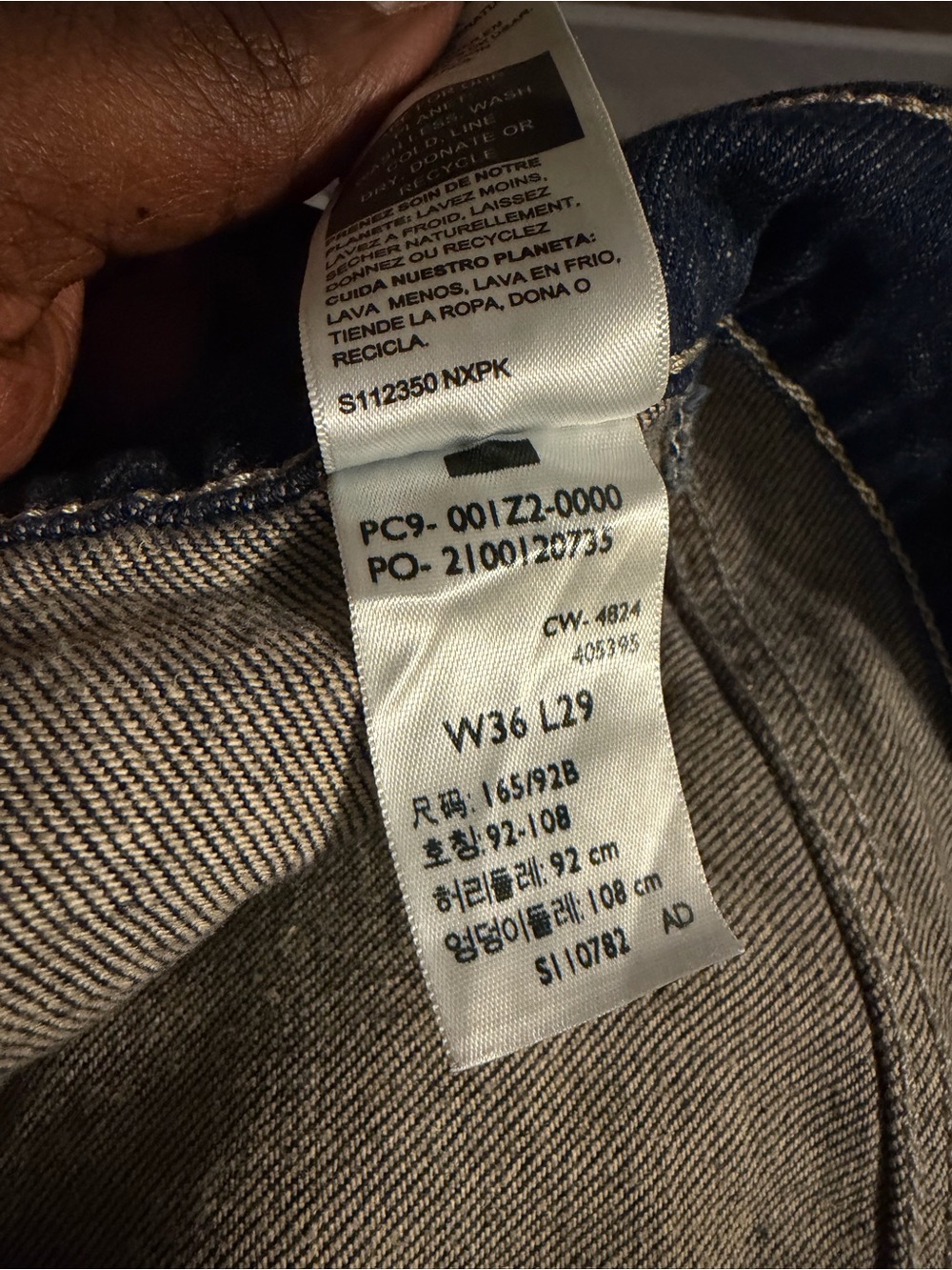 Relaxed Fit Men's Dark Blue Denim Jeans - Picture 3 of 4